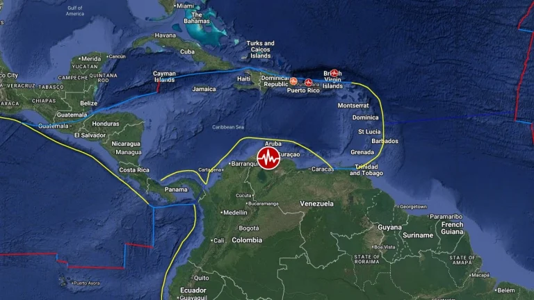 Epicenter M6.2 earthquake northern Venezuela September 24, 2025