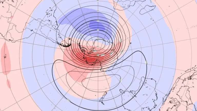 Extended-range forecast of stratospheric temperature anomalies at 10 hPa for South Pole - September 29 2025