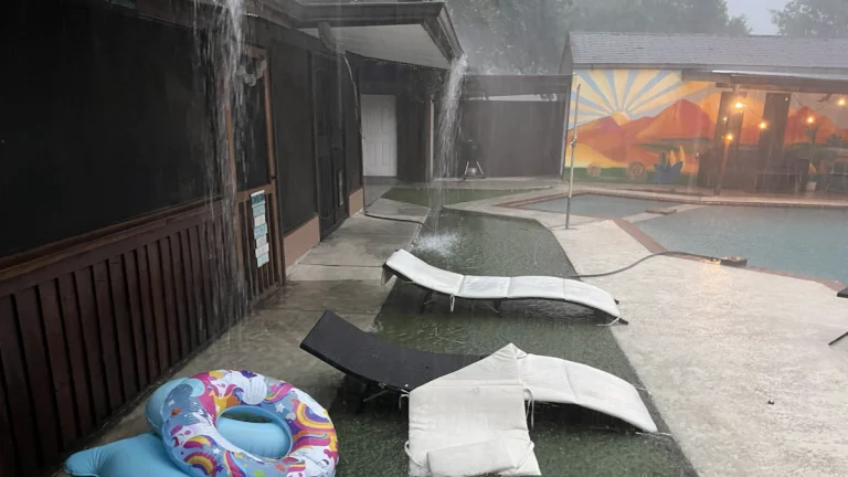 Heavy rainfall in San Antonio on August 31, 2025. Credit: Matt Jones