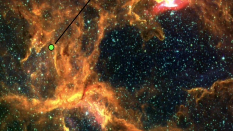 Astronomers find CO₂-rich planet-forming disk in massive NGC 6357 region.