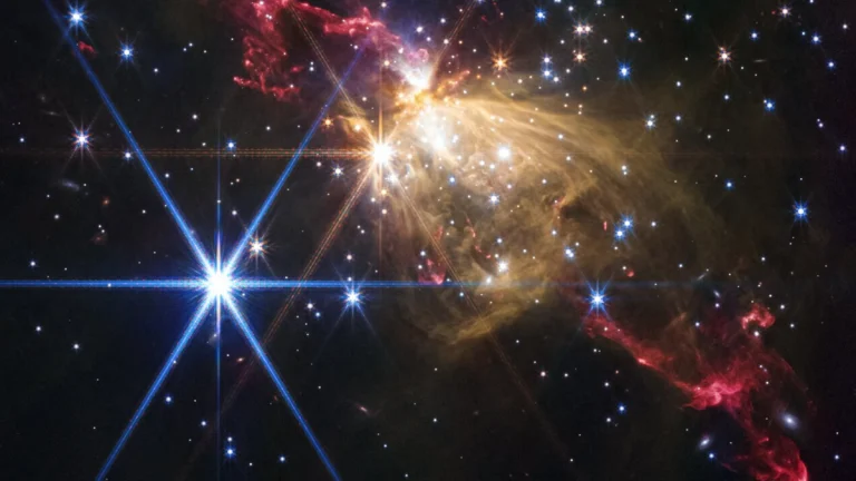 Stellar jet in Sh2-284 (NIRCam image)
