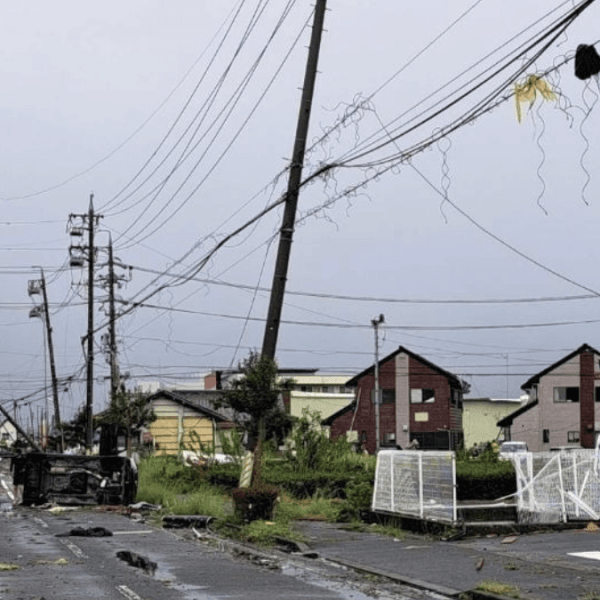 Tornado damage in Shizuoka Prefecture, Japan after JEF3 tornado on September 5, 2025. Credit: ふるさと納税サイト　さとふる