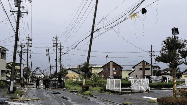 Tornado damage in Shizuoka Prefecture, Japan after JEF3 tornado on September 5, 2025. Credit: ふるさと納税サイト　さとふる