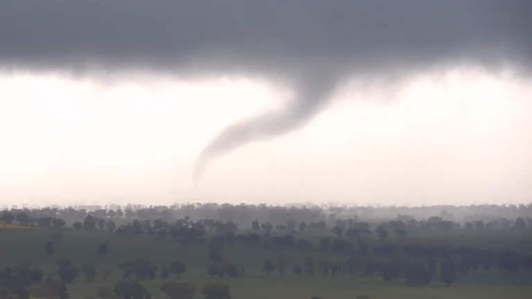 Tornado near Tubbul on September 10, 2025. Credit: NSW RFS