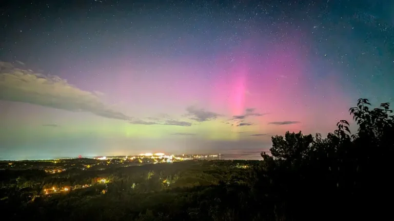 aurora over marquette mi on september 1 2025 by scott anttila