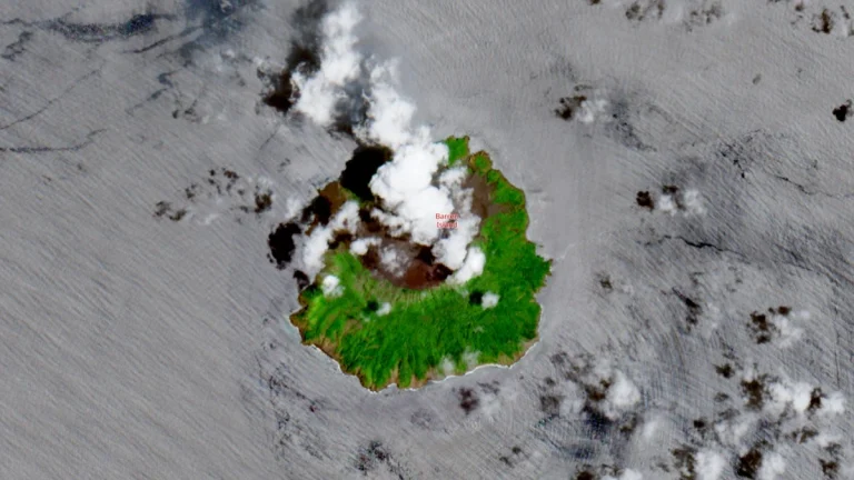barren island satellite image april 14 2025 sentinel-2