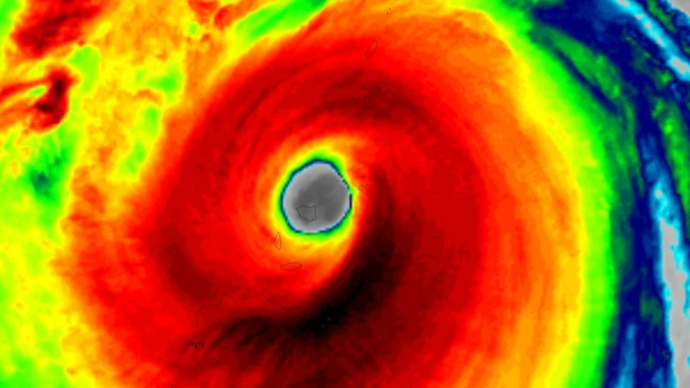 calayan philippines in the eye of super typhoon ragasa satellite image at 0640 utc september 22 2025 feat