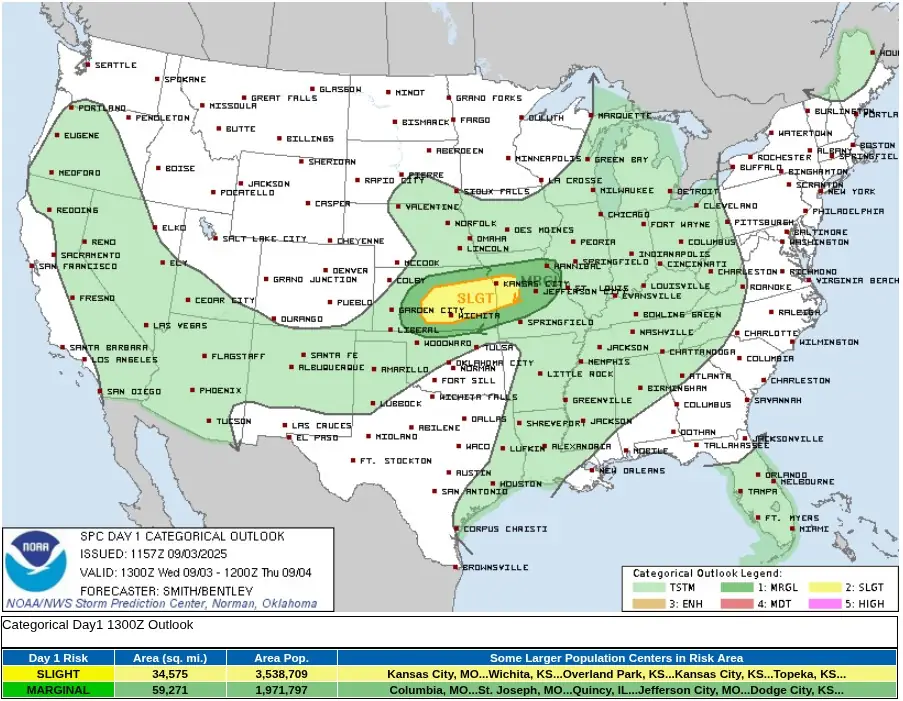 convective outlook usa september 3 2025