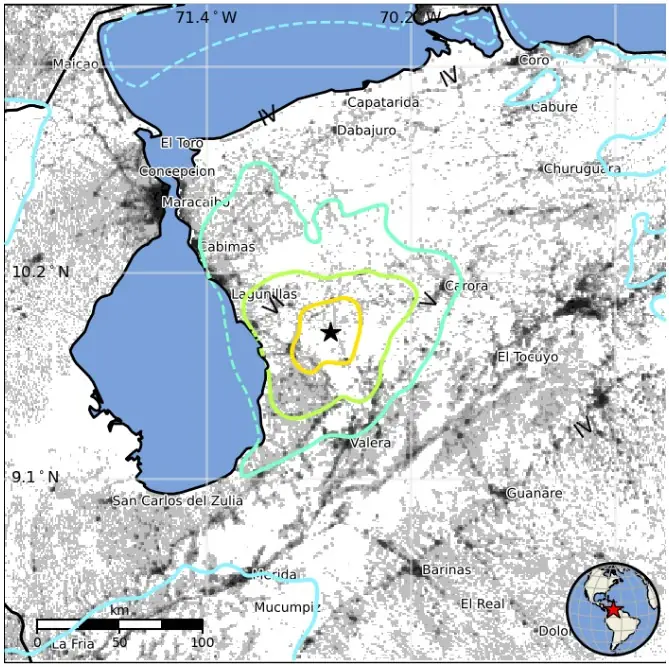 epicenter m6.3 earthquake northern venezuela september 25 2025 usgs epe