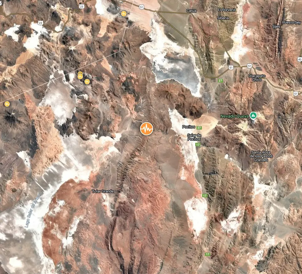 epicenter of m5.9 earthquake chile-argentina border region september 4 2025 bg