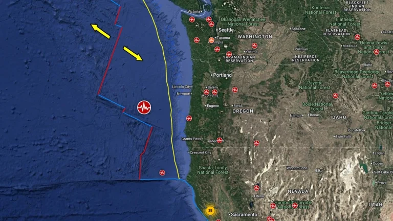 epicenter of m5.9 earthquake off the coast of oregon september 26 2025