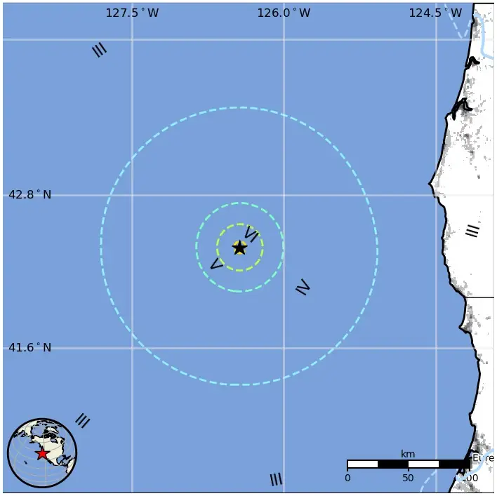 m5.8 earthquake off the coast of oregon on september 9 2025 usgs epe
