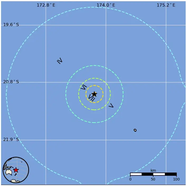 m6.4 earthquake vanuatu region on september 8 2025 usgs epe