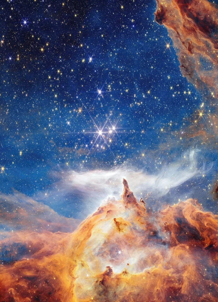 NASA’s James Webb Space Telescope captures the dazzling star birth in Pismis 24, a vibrant young star cluster in the Lobster Nebula, 5,500 light-years away in Scorpius. Credit: NASA, ESA, CSA, STScI; Image Processing: A. Pagan (STScI)