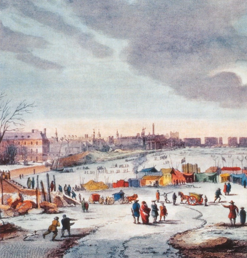 thames frost fair 1683-84 by thomas wyke