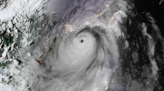 Satellite image of Typhoon Ragasa at 10:00 UTC on September 23, 2025