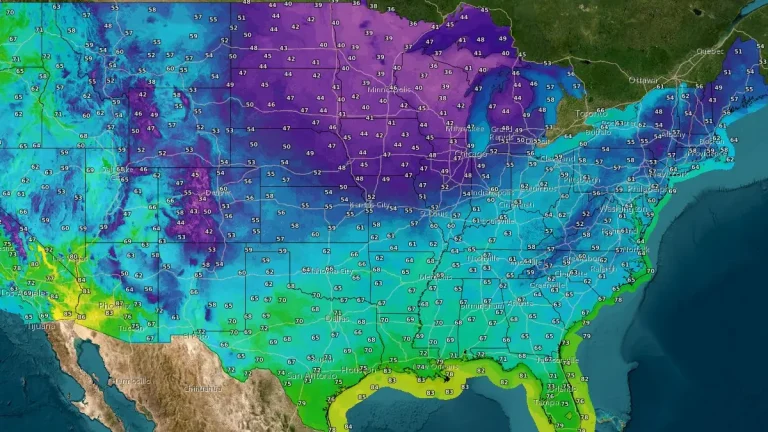 usa temperatures forecast 1300 edt september 4 2025