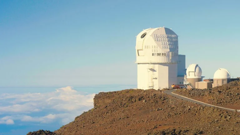 Exterior of the U.S. National Science Foundation (NSF) Daniel K. Inouye Solar Telescope in Hawaii