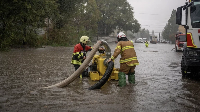 Flooding in Odesa, Ukraine on October 1, 2025. Credit: President Volodymyr Zelenskyy