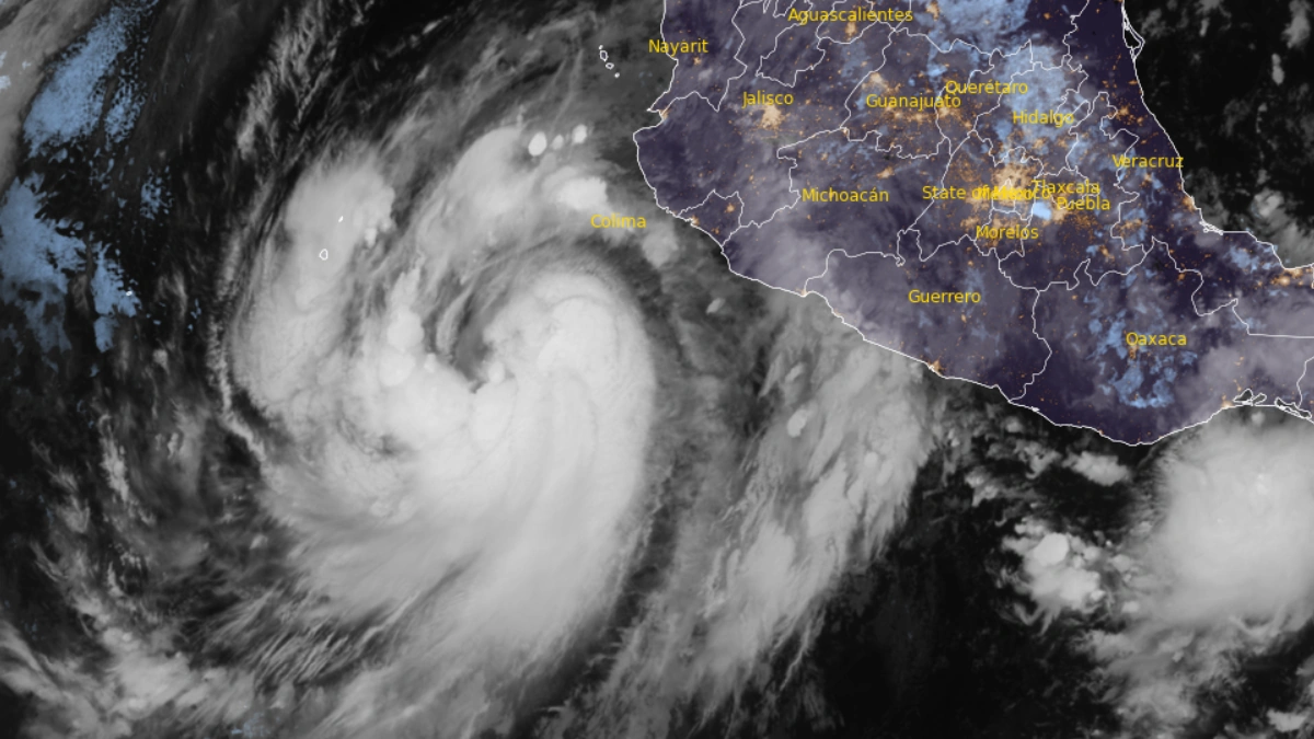 Satellite image of Hurricane Priscilla as of 11:00 UTC on October 6, 2025. Credit: NOAA/GOES-19, RAMMB/CIRA, The Watchers