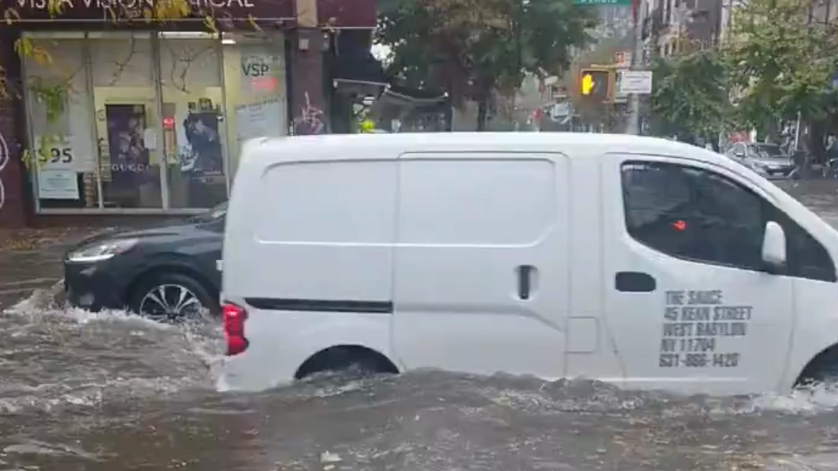 Severe flooding in New York on October 30,2025