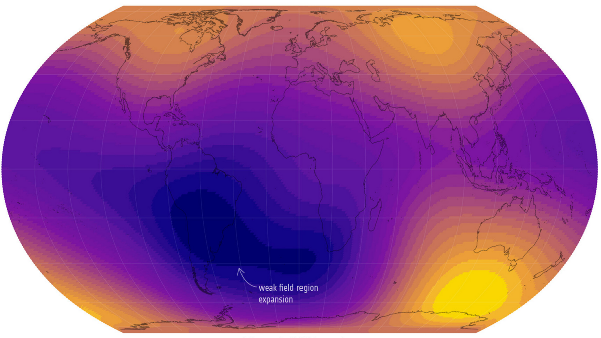 South Atlantic Anomaly 2025