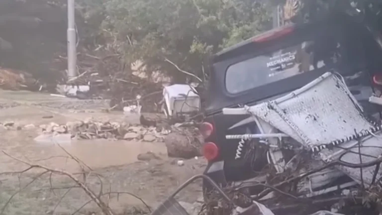 damage after severe flood in elenite bulgaria on october 3 2025