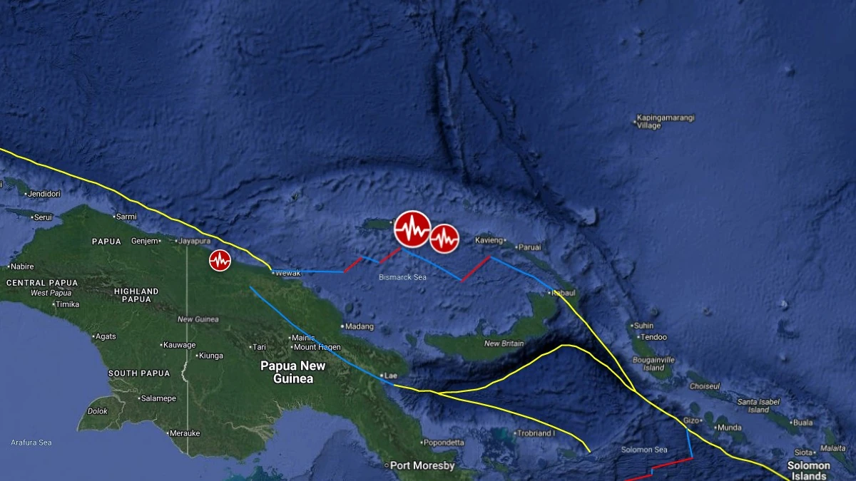 epicenter m6.3 earthquake admiralty islands region papua new guinea october 10 2025
