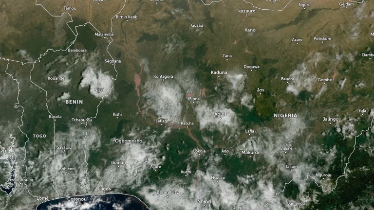 nigeria satellite image acquired 0850 utc october 17 2025