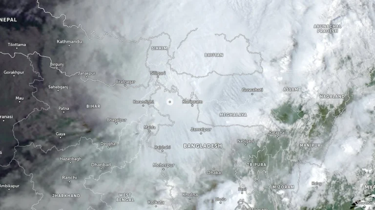 satellite image centered over nilphamari bangladesh 0100 utc october 5 2025