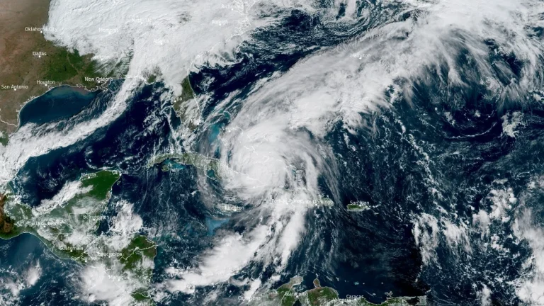 satellite image hurricane melissa 1440 utc october 29 2025