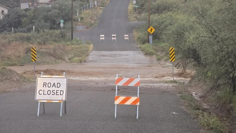 Flooding in Yavapai County, Arizona on November 18, 2025. Credit: YCSO