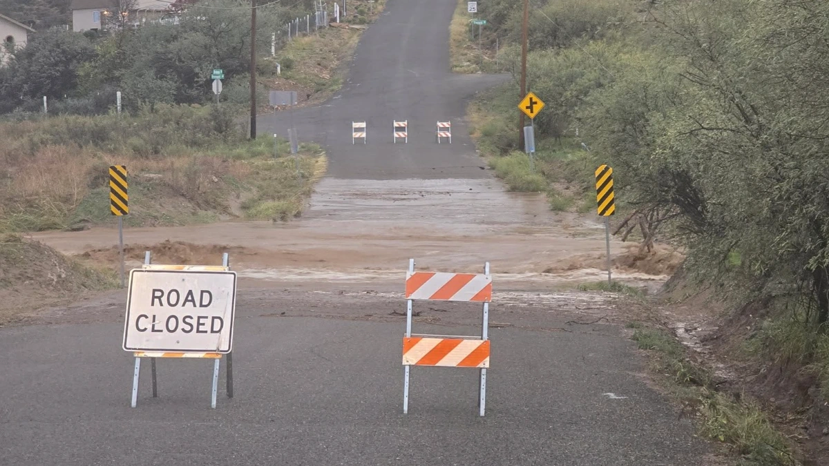 Flooding in Yavapai County, Arizona on November 18, 2025. Credit: YCSO