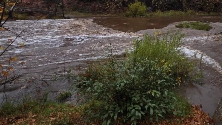 A flooded creek near Sedona, Arizona on November 19, 2025. Credit: Government of Sednona