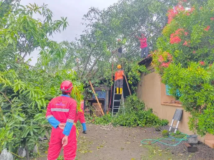 Flooding and tornado aftermath in Java, Indonesia in the first week of November