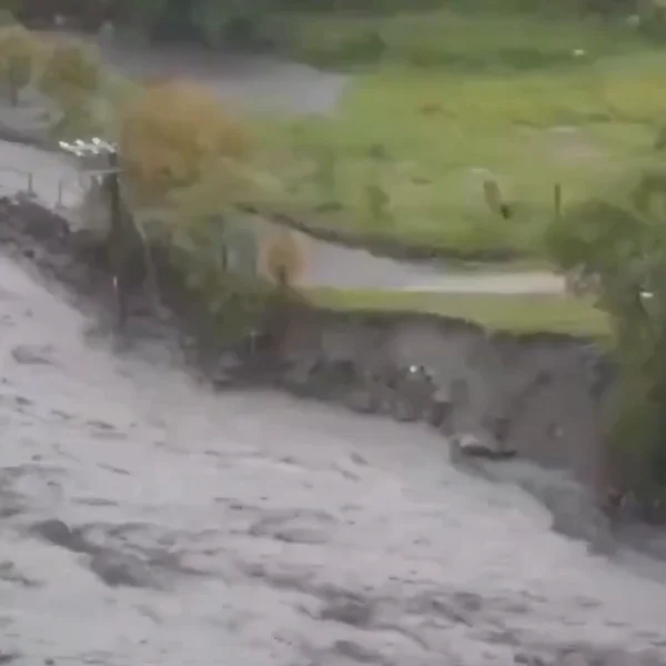 Flooding in Hualien County due to rainfall triggered by Tropical storm Fung Wong on November 12, 2025. Credit: CNA Focus Taiwan