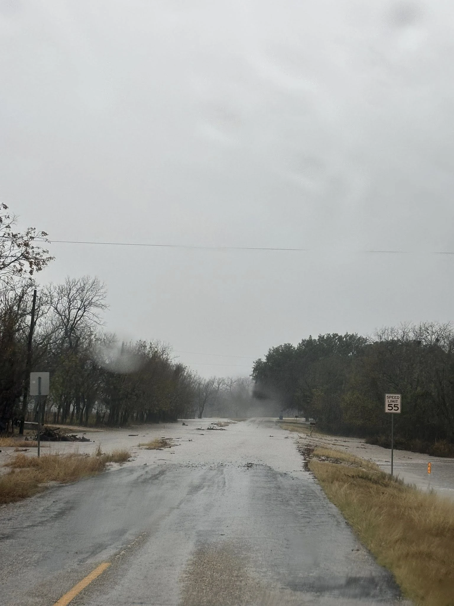 Flooding in Menard County after heavy rainfall through November 20, 2025. Credit: Brandon Corbin