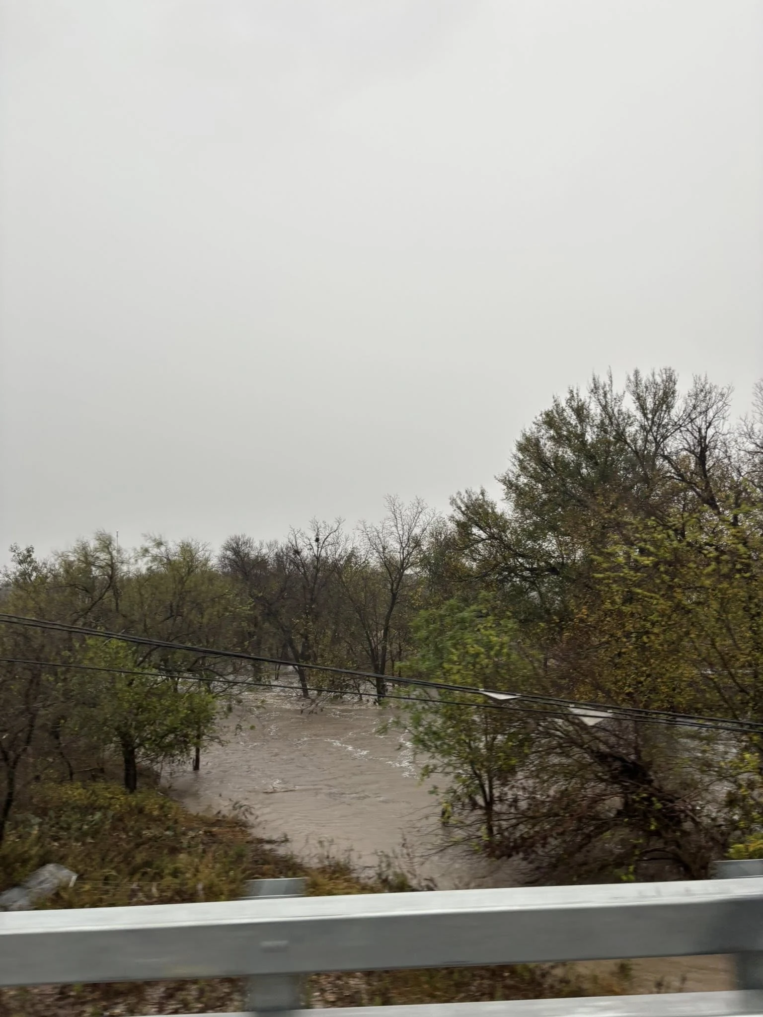 Flooding in Menard County after heavy rainfall through November 20, 2025. Credit: Brandon Corbin