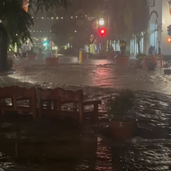 Flooding in Santa Barbara due to record rainfall through November 14-17, 2025. Credit: Will Turner