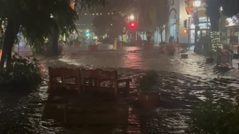 Flooding in Santa Barbara due to record rainfall through November 14-17, 2025. Credit: Will Turner