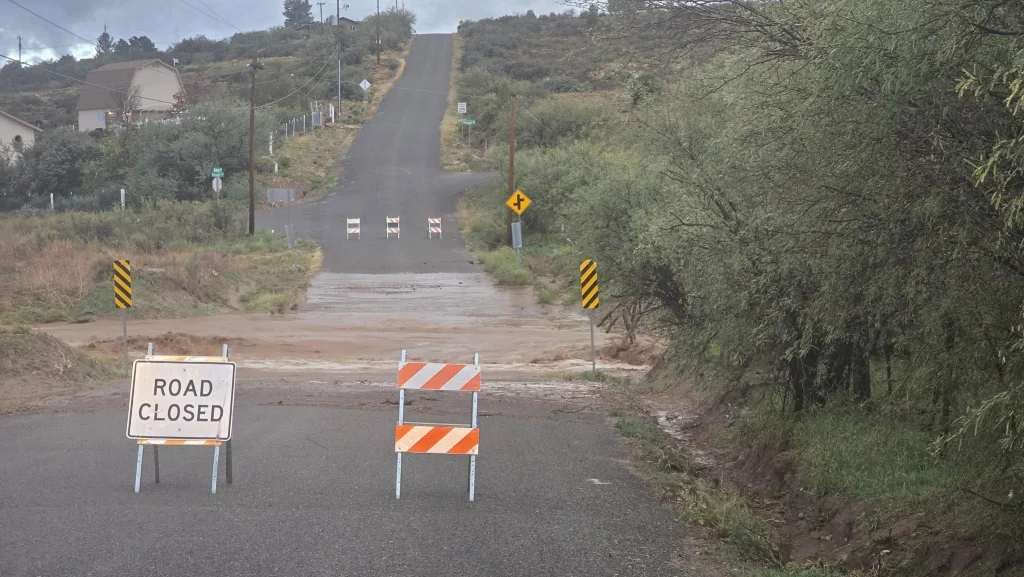 Flooding in Yavapai County, Arizona on November 18, 2025. Credit: YCSO