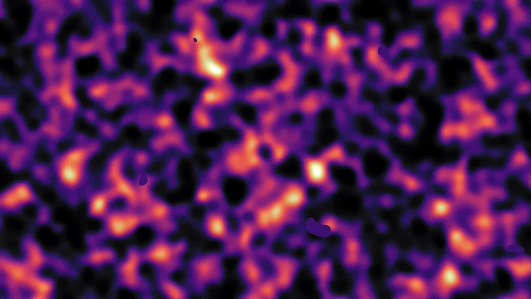 Dark matter map for a patch of sky based on gravitational lensing analysis of a Kilo-Degree Survey