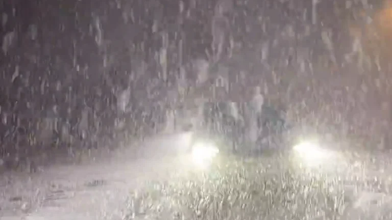 Lake effect snow in Kenosha Wisconsin on November 10, 2025. Credit: Landon Moeller