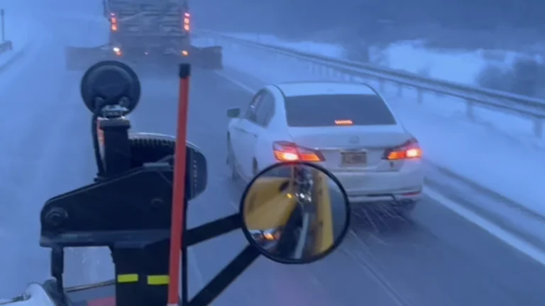 Lake effect snow in New York. Credit: NYSDOT