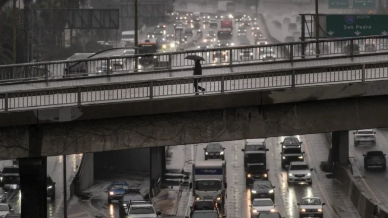 Rainfall triggered by atmospheric river impact in California