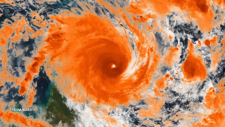 Tropical Cyclone Ita off the shore of Queensland, Australia, 2014