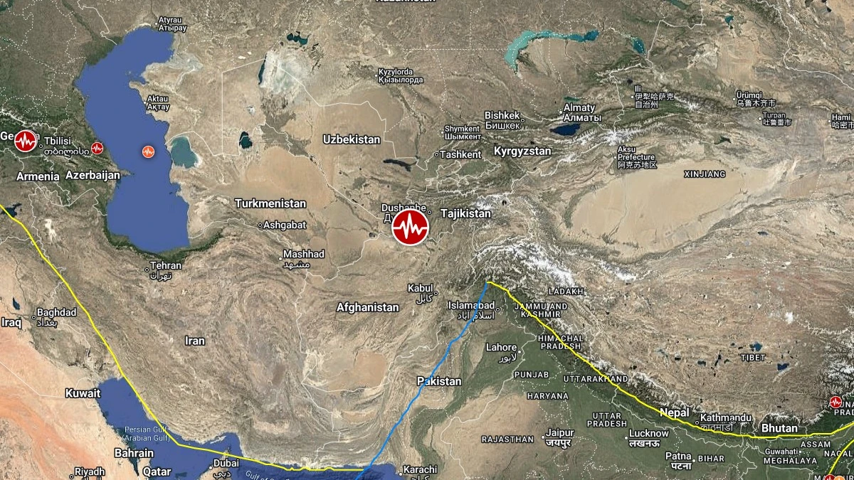 Epicenter of M6.3 earthquake in central Afghanistan on November 2, 2025