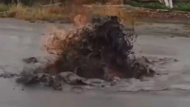 mud volcano eruption taiwan november 12 2025