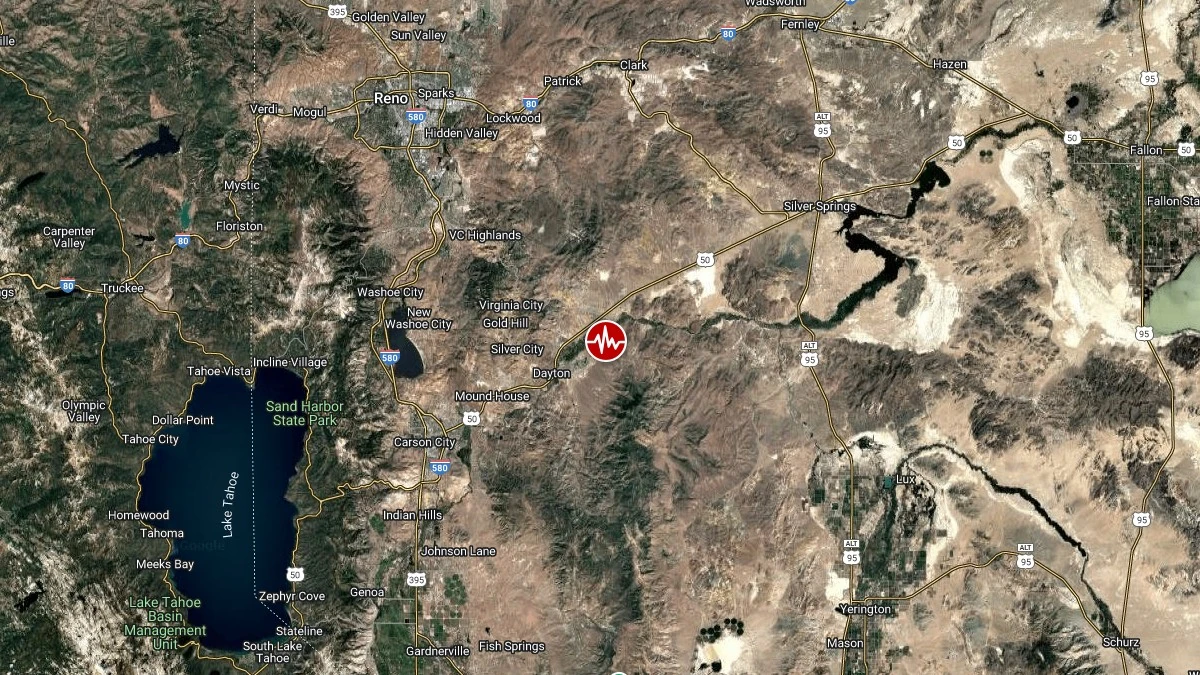 False M5.9 earthquake alert near Dayton, Nevada caused by automated detection error