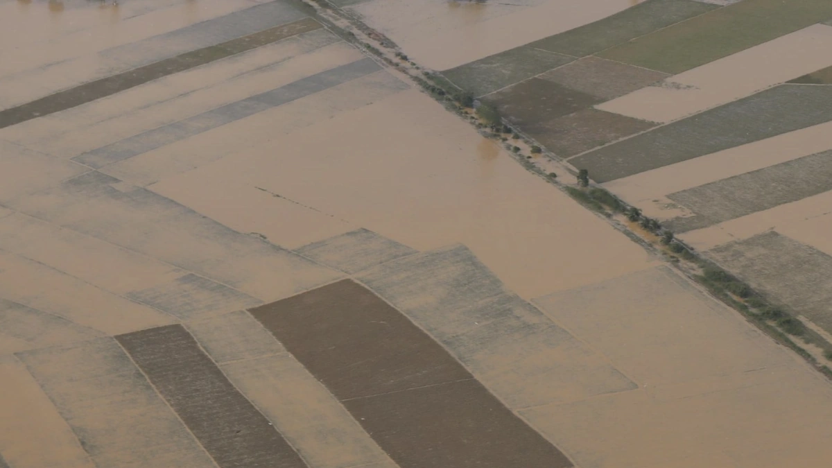 Flooded farmlands in Aceh, Indonesia due to Cyclone Senyar. Credit: BNPB